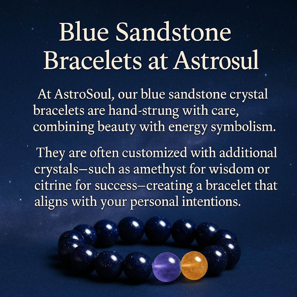 Blue Sandstone: Meaning, Healing Properties, and Crystal Bracelets - ASTROSOUL