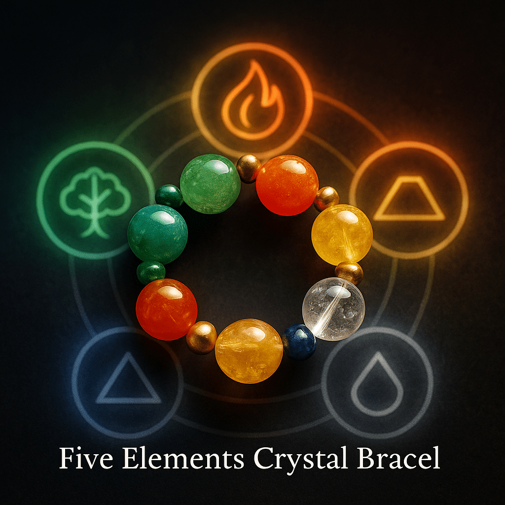 Five Elements Crystal Bracelet: Balance Your Energy with Ancient Wisdom - ASTROSOUL