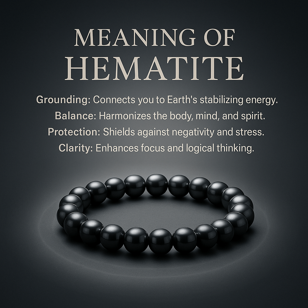 Hematite Bracelet: Meaning, Healing Properties, and Grounding Energy - ASTROSOUL