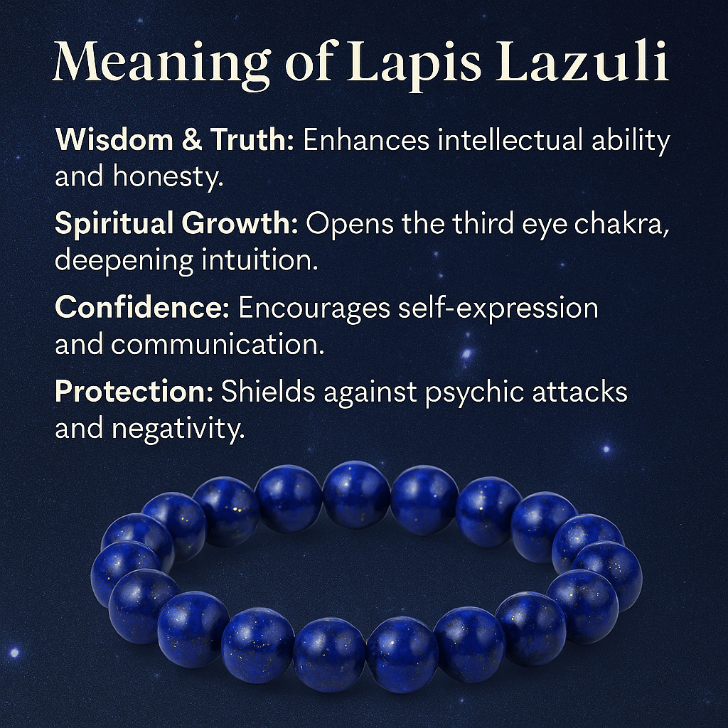 Lapis Lazuli Bracelet: Meaning, Healing Properties, and Spiritual Power - ASTROSOUL