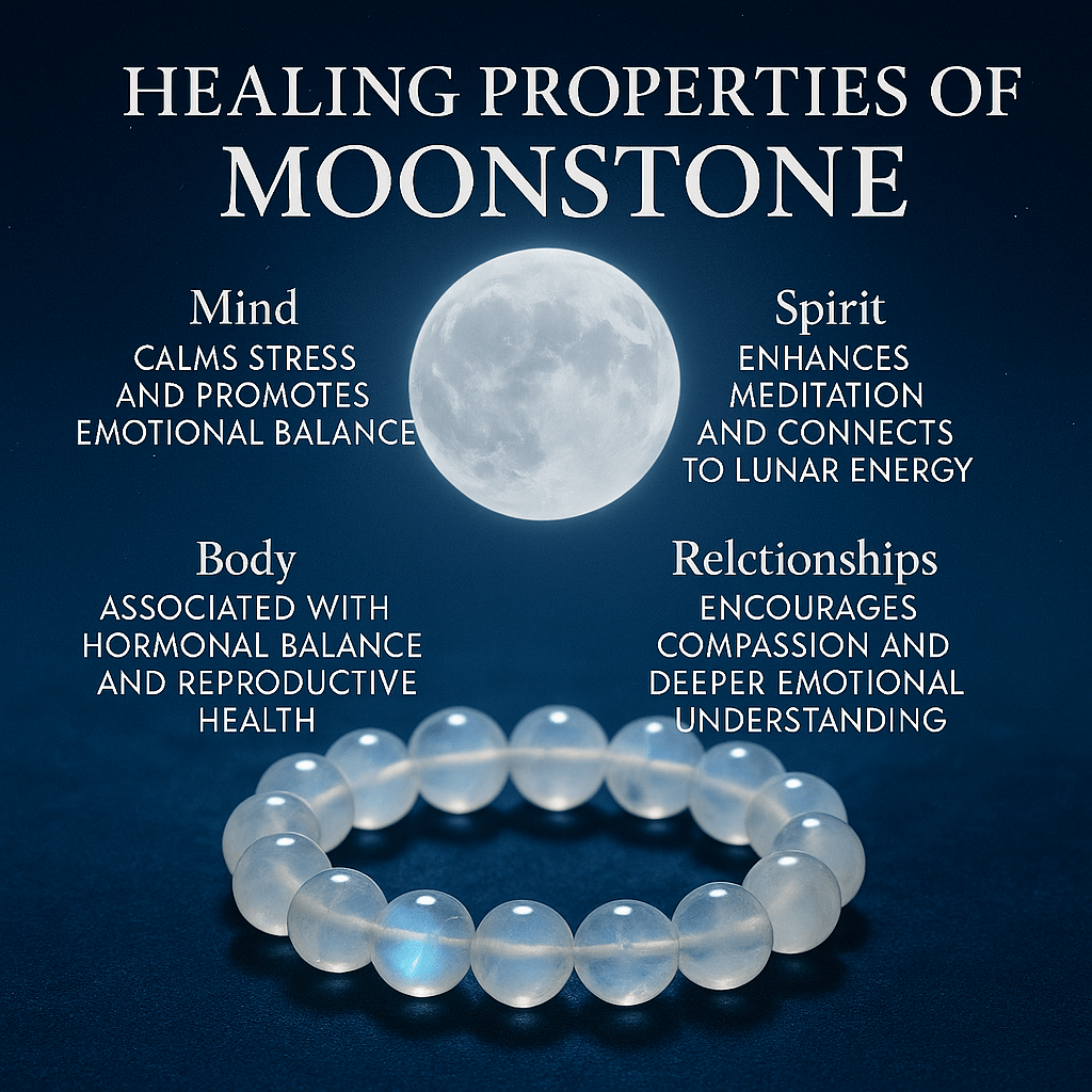 Moonstone Bracelet: Meaning, Healing Properties, and Feminine Energy - ASTROSOUL