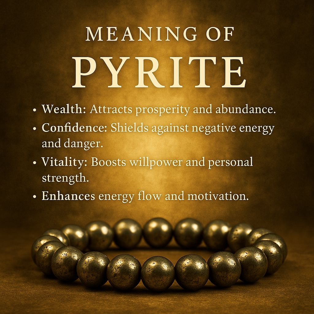 Title: Pyrite Bracelet: Meaning, Healing Properties, and Wealth Energy - ASTROSOUL