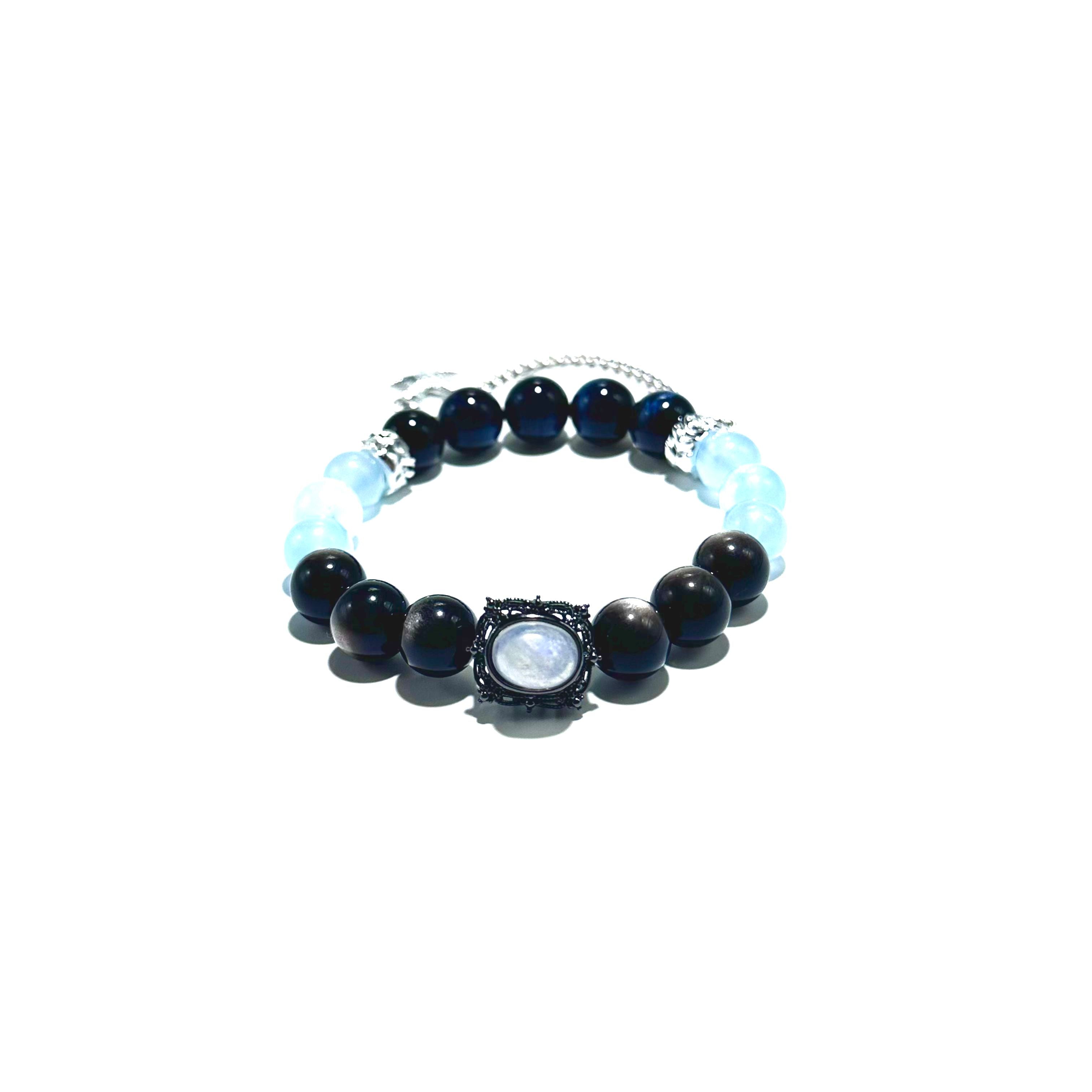 Moonstone & Aquamarine Bracelet - ASTROSOUL