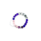 Amethyst Rose Quartz & Rutilated Quartz Bracelet - ASTROSOUL