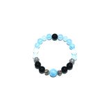 Ocean Shield – Aquamarine & Black Onyx Bracelet - ASTROSOUL