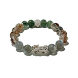 Prosperity Guardian Bracelet – Aventurine, Labradorite & Pixiu