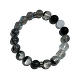 Shadow Clarity – Multi Rutilated Quartz crystal Bracelet