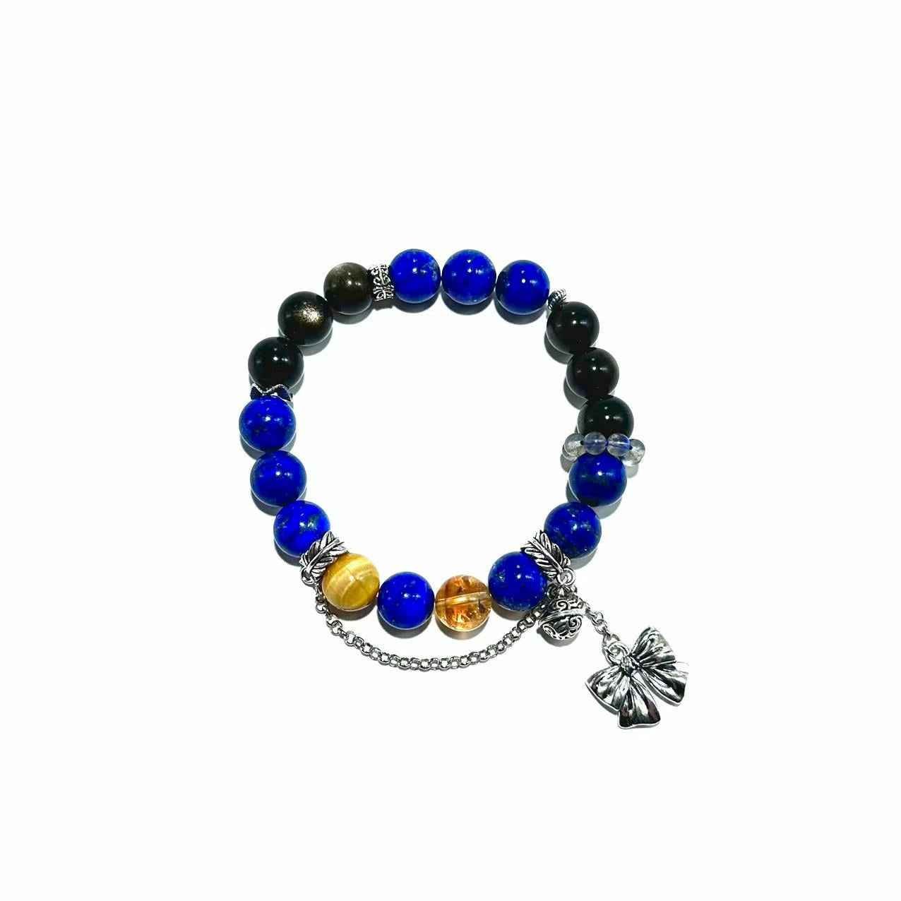 Lapis Lazuli, Citrine & Tiger Eye Bracelet- ASTROSOUL