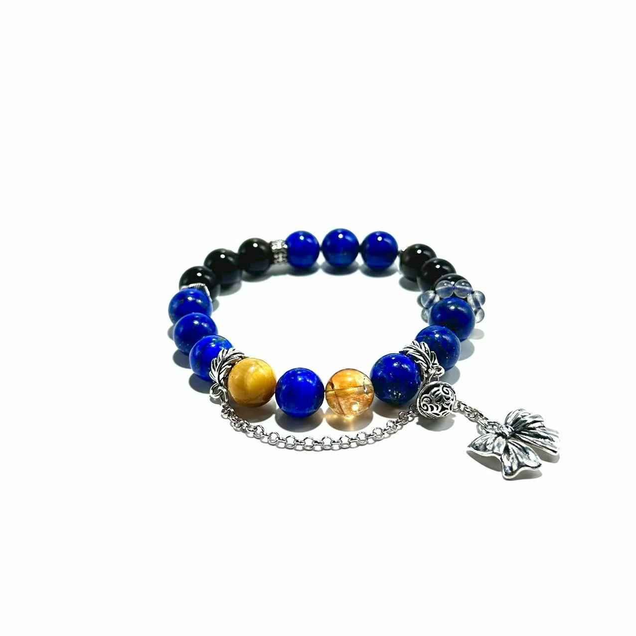 Lapis Lazuli, Citrine & Tiger Eye Bracelet- ASTROSOUL