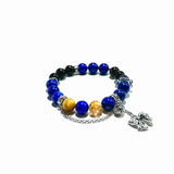 Lapis Lazuli, Citrine & Tiger Eye Bracelet- ASTROSOUL