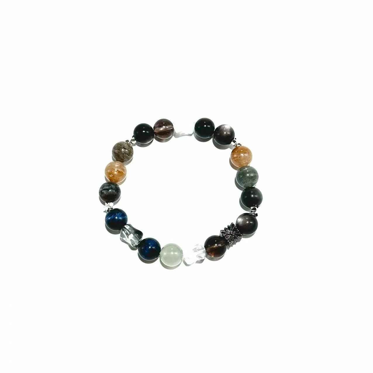 Multi Gemstone & Rutilated Quartz Bracelet - ASTROSOUL