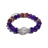 Amethyst Love Bracelet – Amethyst, Strawberry Quartz & Clear Quartz - ASTROSOUL