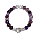 Amethyst Radiance Bracelet – Amethyst & Clear Quartz - ASTROSOUL