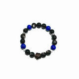 Obsidian, Lapis Lazuli & Smoky Quartz Bracelet- ASTROSOUL