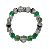 Emerald Harmony – Green Aventurine & Rutilated Quartz Crystal Bracelet - ASTROSOUL