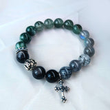 Green Rutilated Quartz & Obsidian- ASTROSOUL