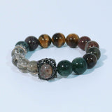 Energy Balance Gemstone Beaded Bracelet - Earth Element Bracelet - ASTROSOUL