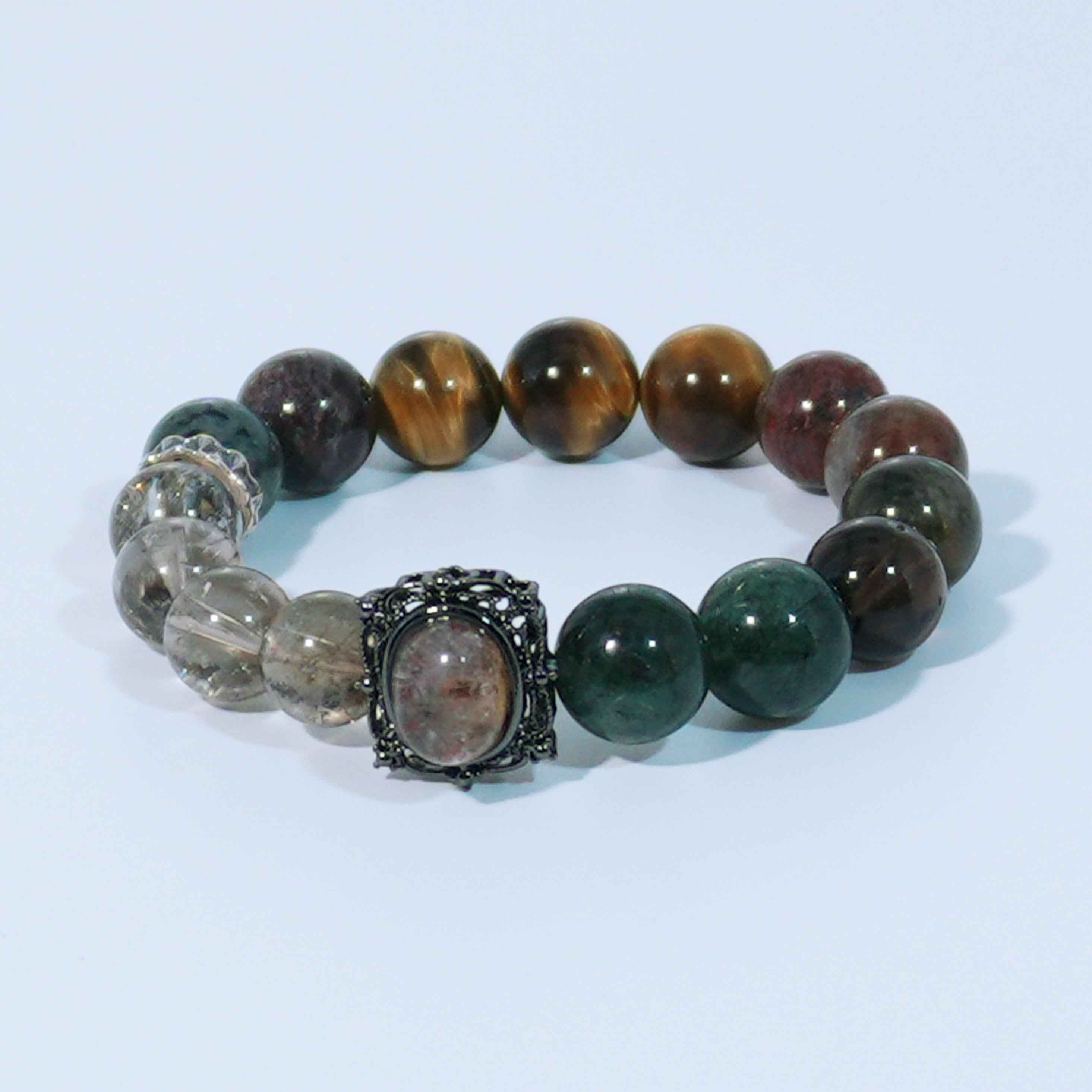 Energy Balance Gemstone Beaded Bracelet - Earth Element Bracelet - ASTROSOUL