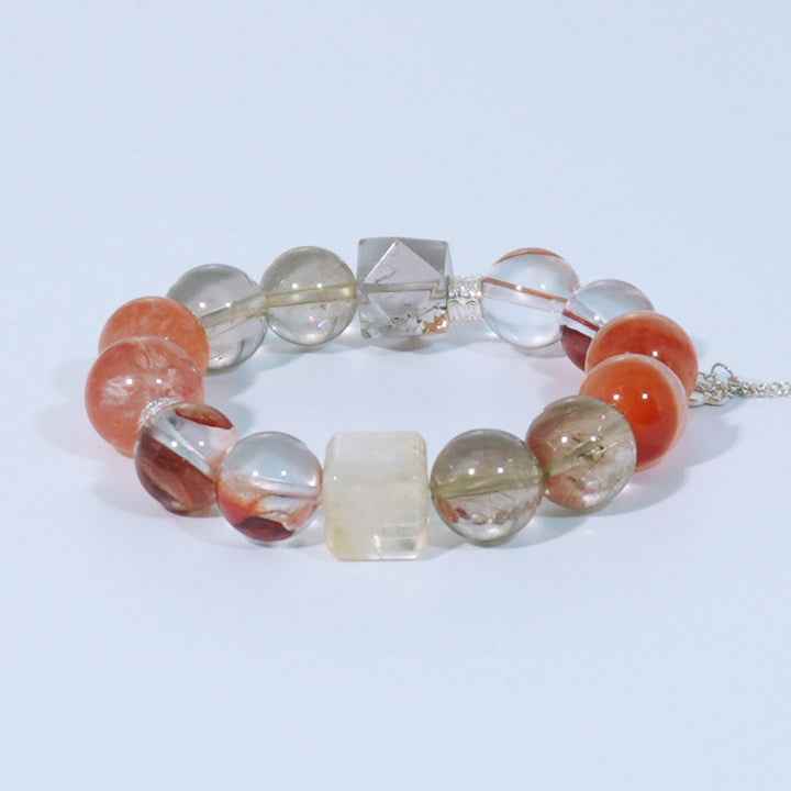 Sunstone Harmony – Clear Quartz Energy crystal Bracelett - ASTROSOUL