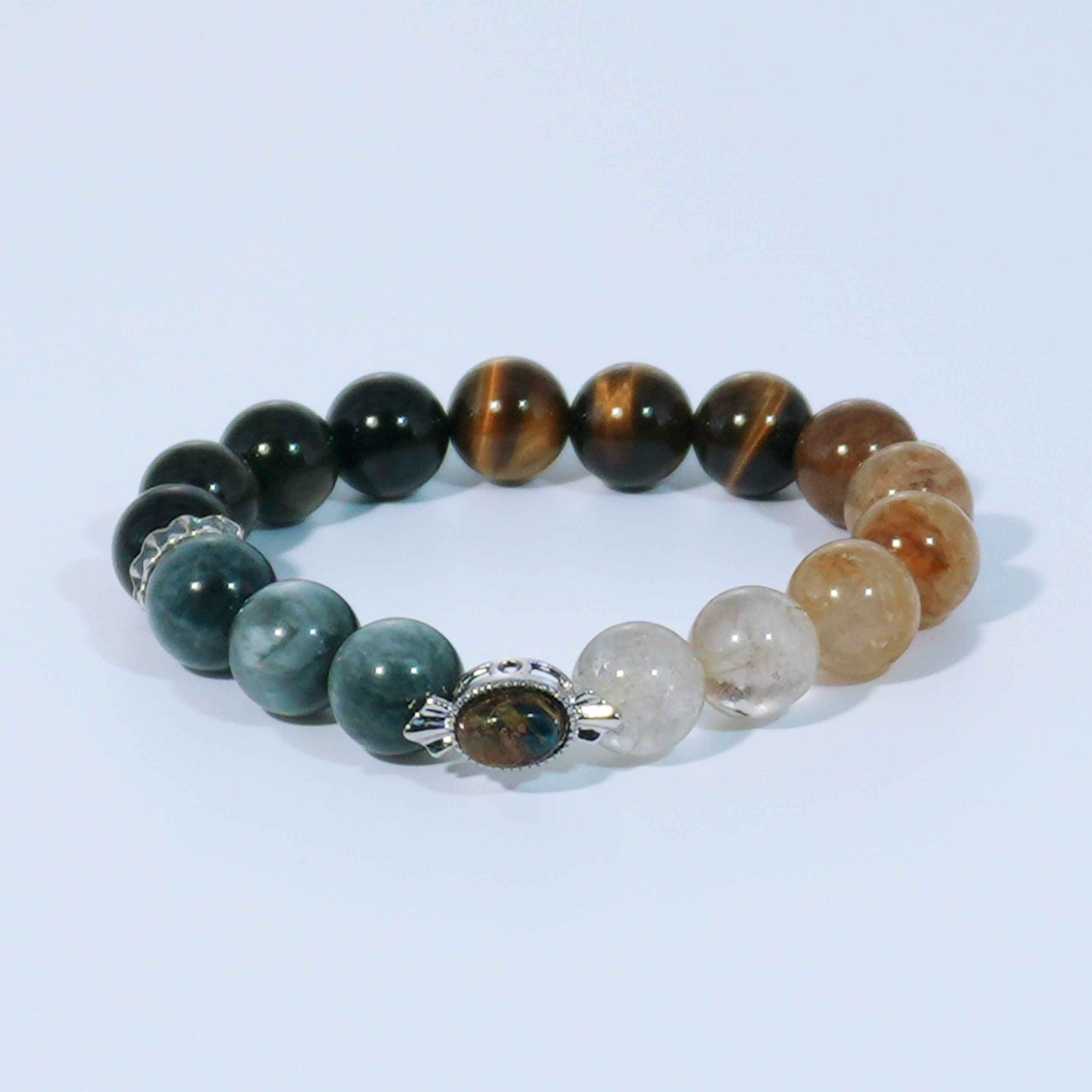 Tiger Eye, Jade & Rutilated Quartz - ASTROSOUL