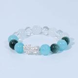 Energy Balance Gemstone Beaded Bracelet - Water Element Bracelet - ASTROSOUL