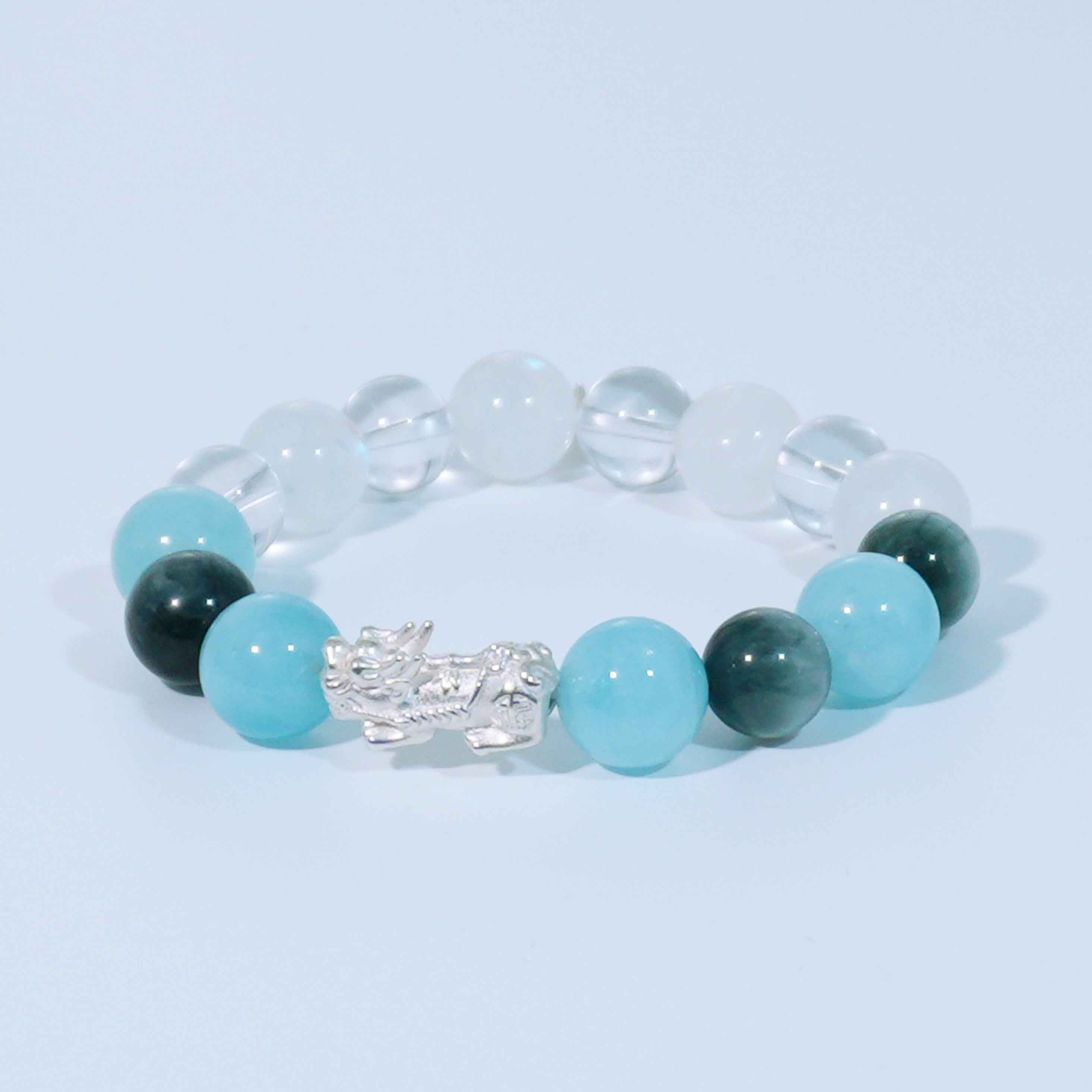 Energy Balance Gemstone Beaded Bracelet - Water Element Bracelet - ASTROSOUL