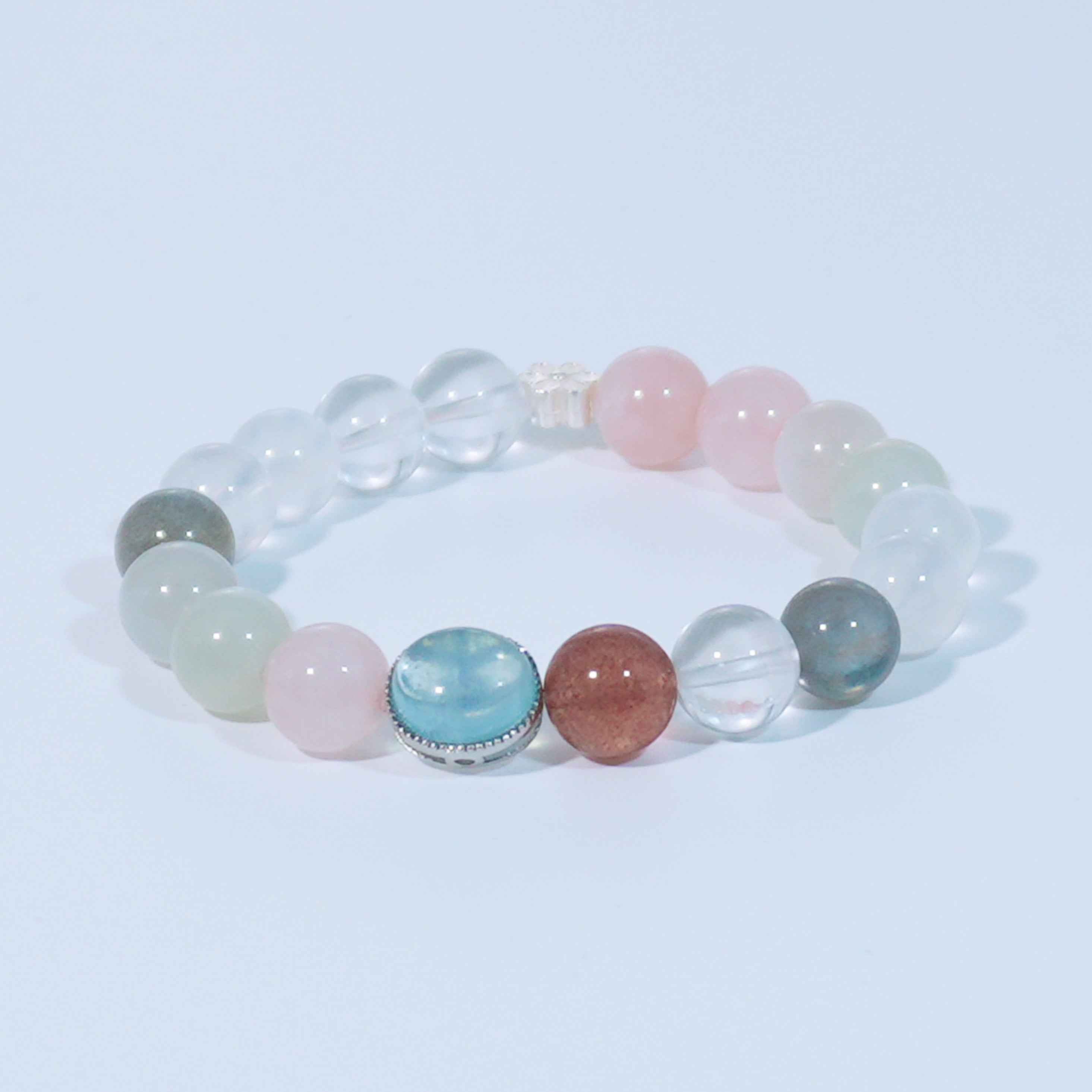 Energy Balance Gemstone Beaded Bracelet - Water Element Bracelet - ASTROSOUL
