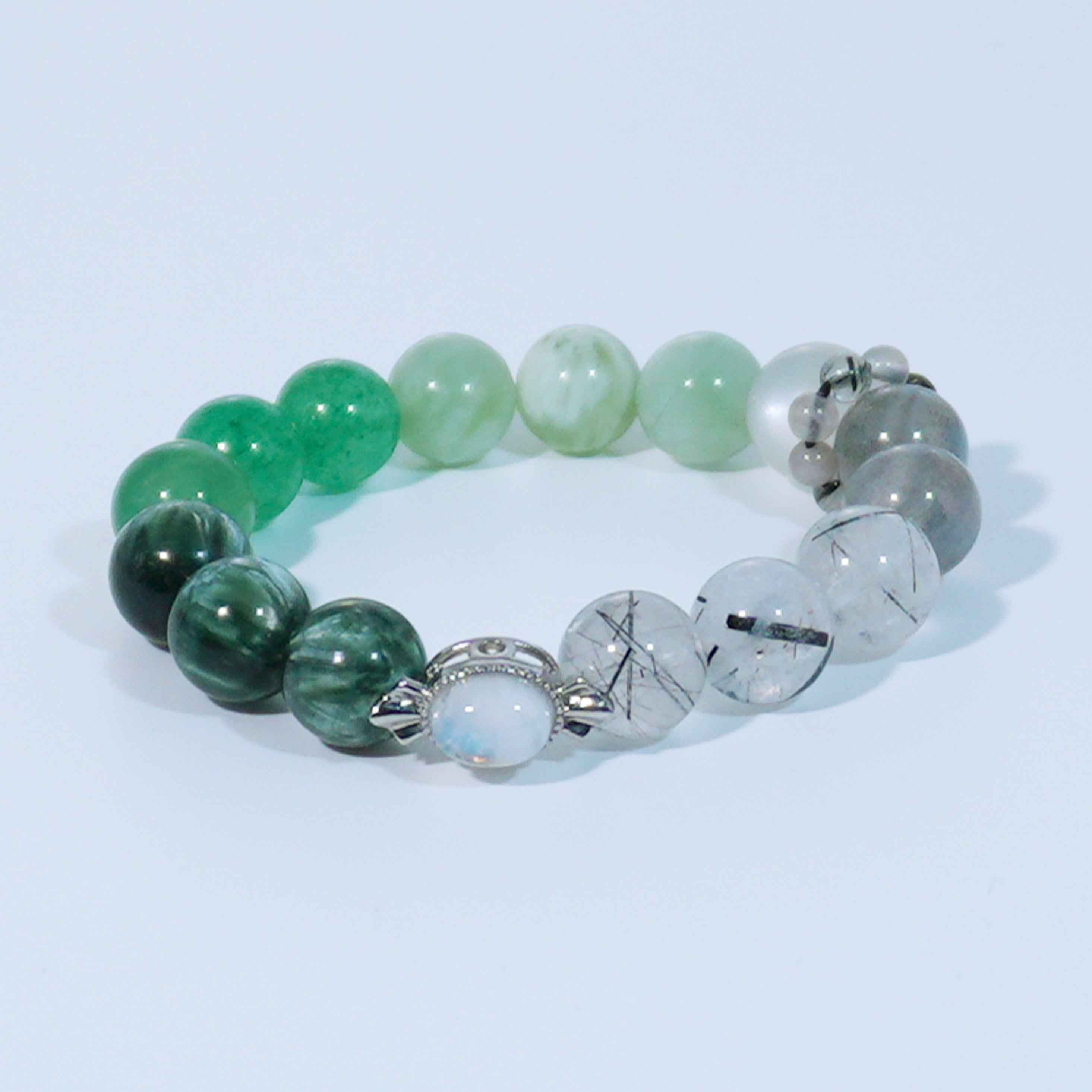 Energy Balance Gemstone Beaded Bracelet - Wood Element Bracelet - ASTROSOUL