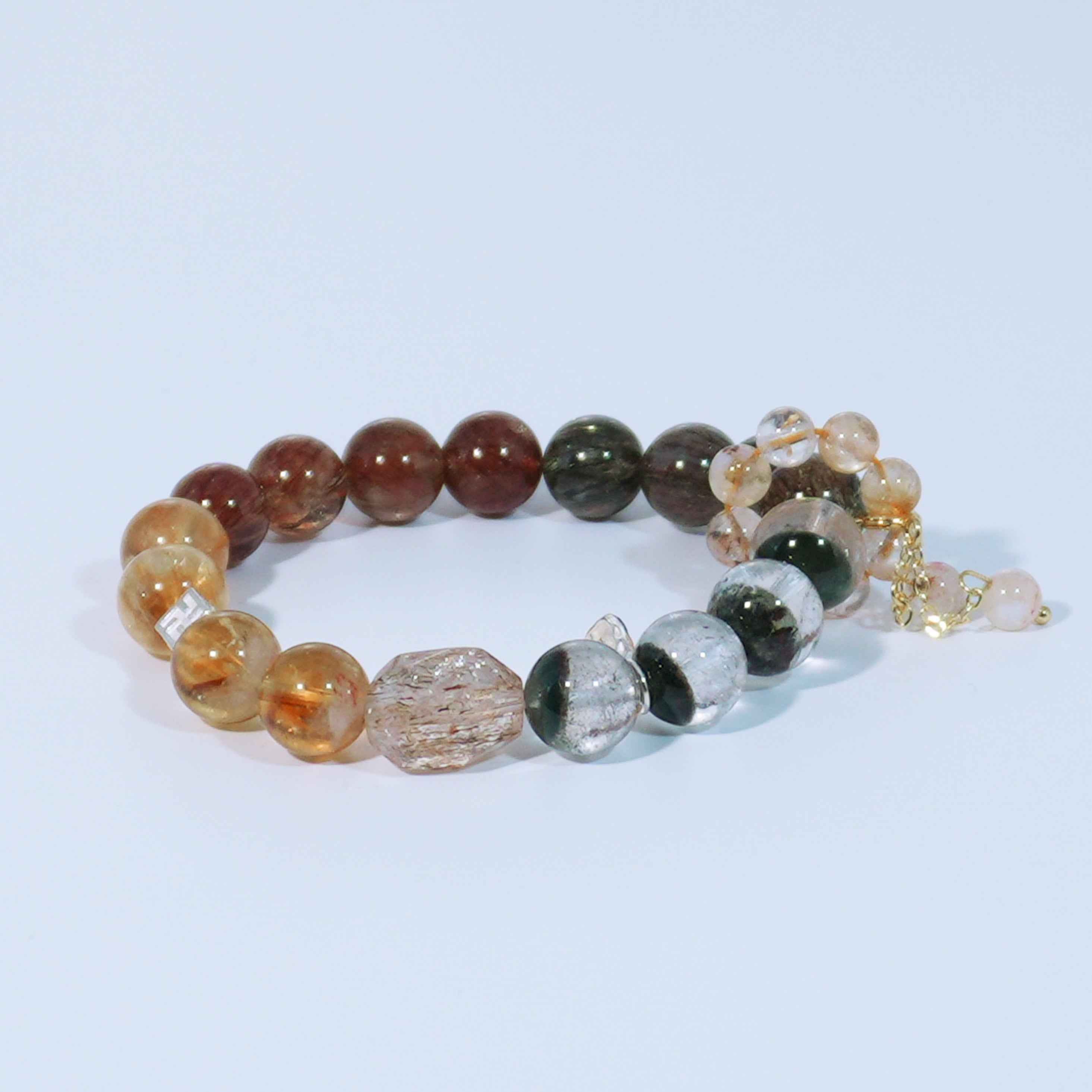 Energy Balance Gemstone Beaded Bracelet - Wood Element Bracelet - ASTROSOUL