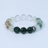 Energy Balance Gemstone Beaded Bracelet - Wood Element Bracelet - ASTROSOUL
