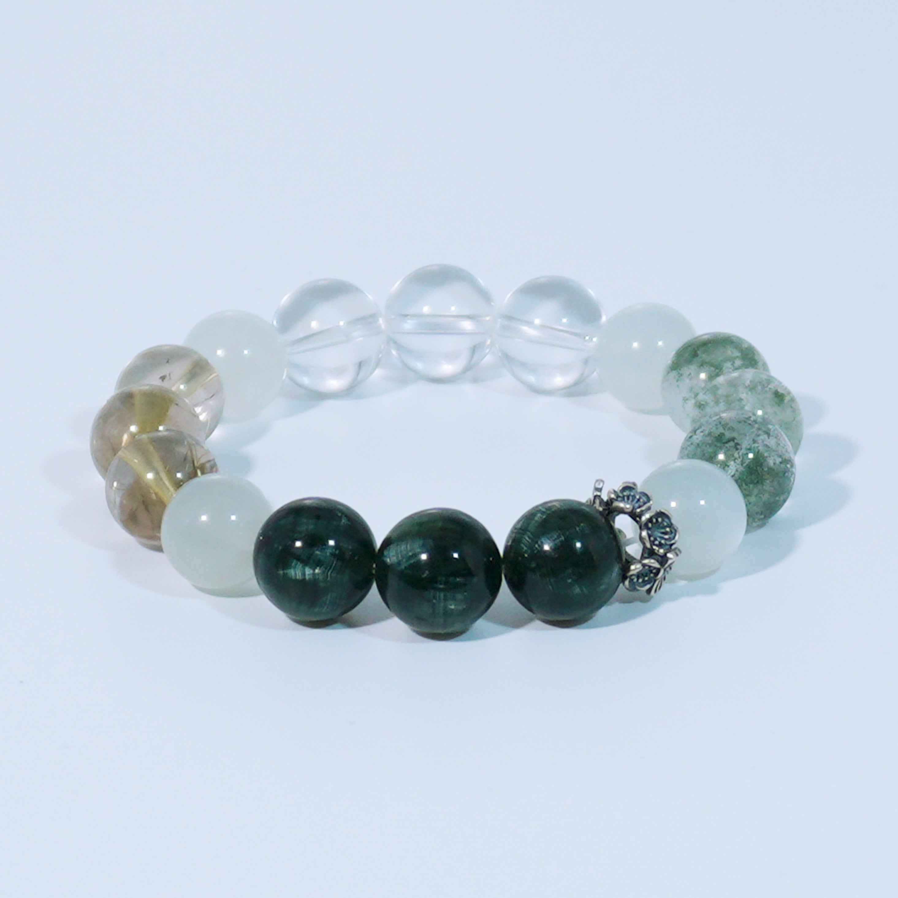 Energy Balance Gemstone Beaded Bracelet - Wood Element Bracelet - ASTROSOUL