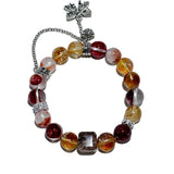 Fortune Harmony Bracelet – Rutilated Quartz & Strawberry Quartz - ASTROSOUL