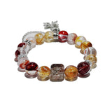 Fortune Harmony Bracelet – Rutilated Quartz & Strawberry Quartz - ASTROSOUL