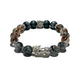 Fortune Shield Bracelet – Rutilated Quartz, Labradorite & Pixiu - ASTROSOUL