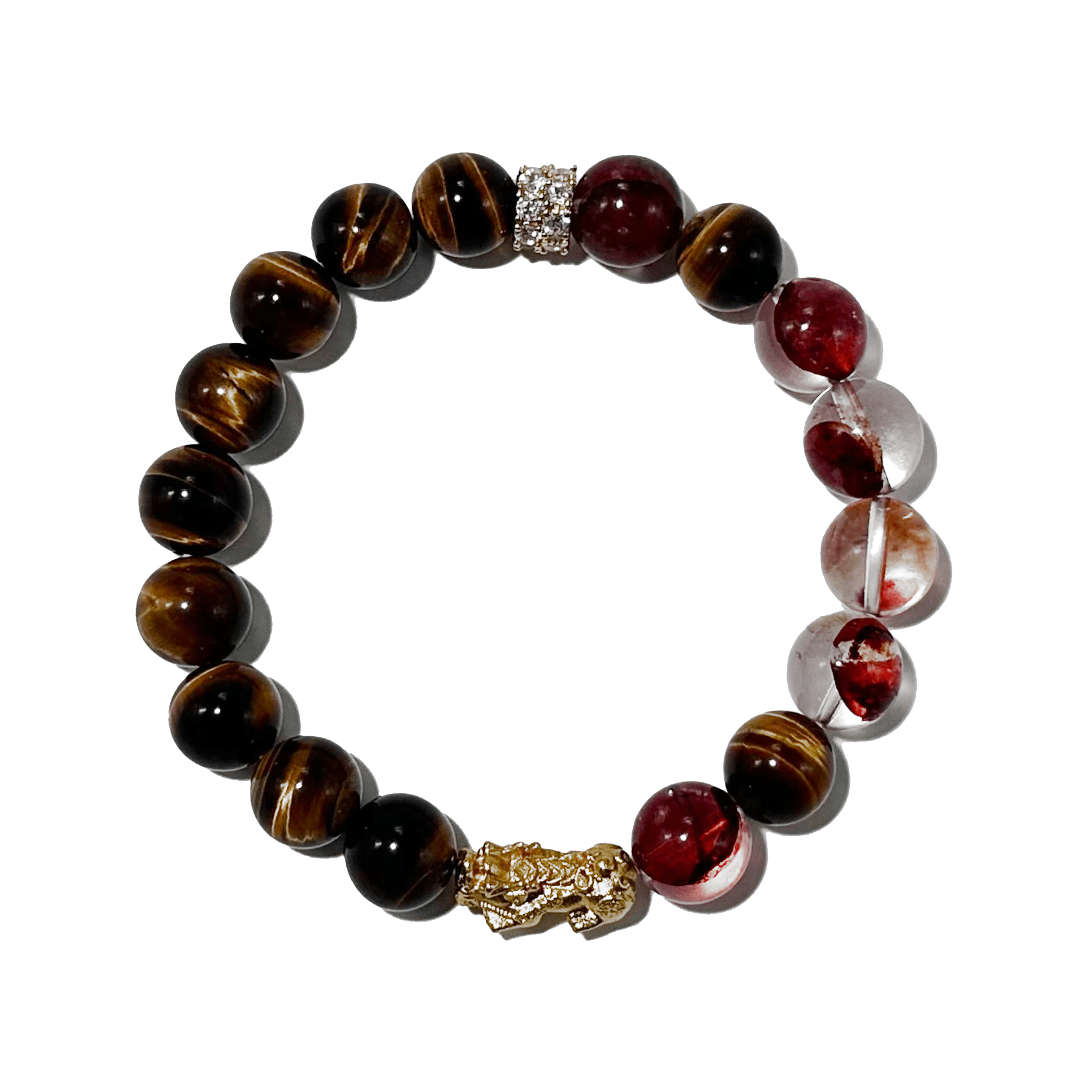 Fortune Tiger Bracelet – Tiger Eye, Garnet & Pixiu - ASTROSOUL