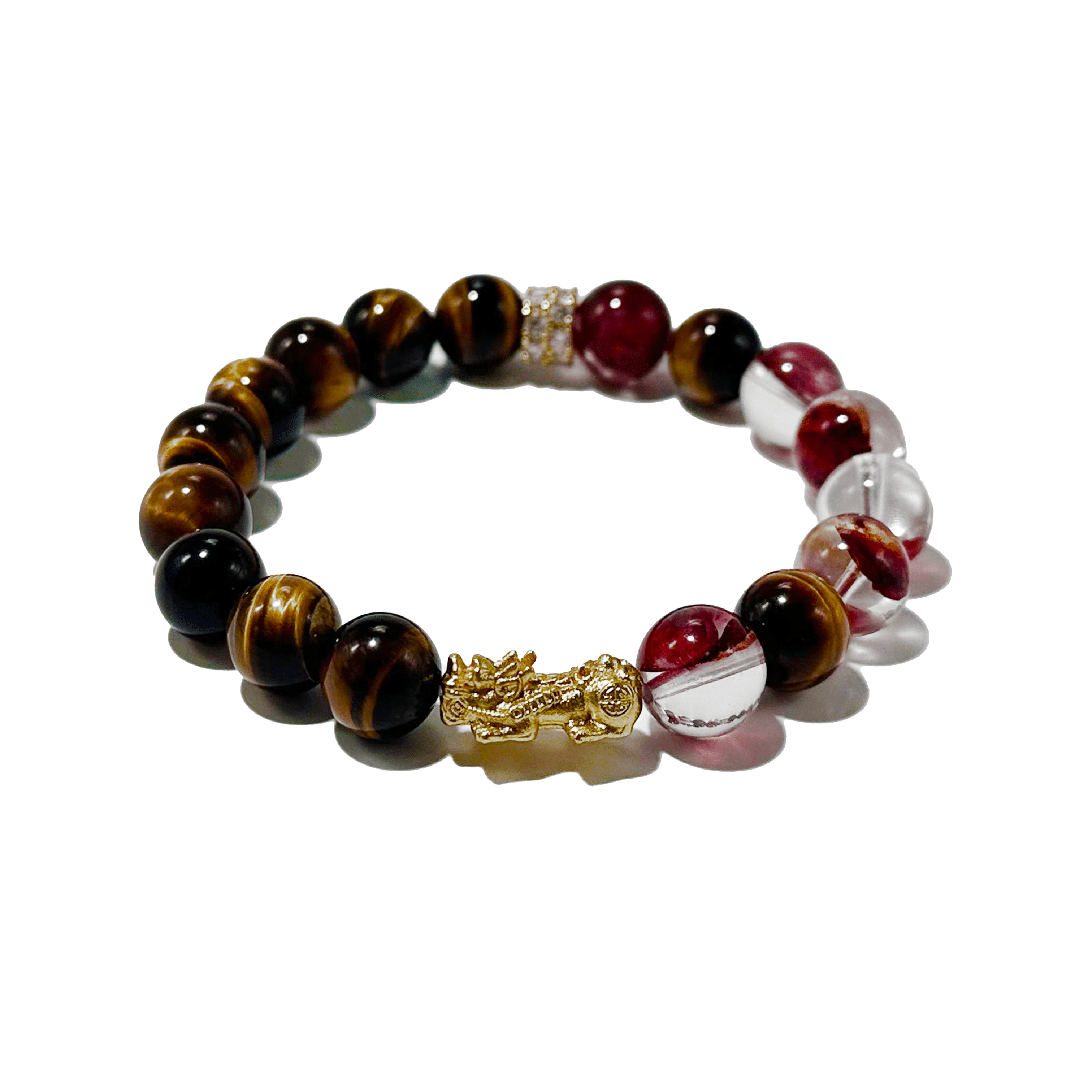 Fortune Tiger Bracelet – Tiger Eye, Garnet & Pixiu - ASTROSOUL