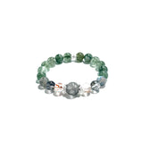 Green Rutilated Quartz crystal Bracelet - ASTROSOUL