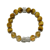 Golden Guardian Crystal Bracelet – Tiger Eye & Citrine Pixiu - ASTROSOUL