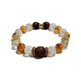 Golden Harmony Bracelet – Citrine, Tiger Eye & Garnet - ASTROSOUL
