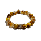 Golden Takin – Tiger Eye & Citrine Wealth crystal Bracelet - ASTROSOUL