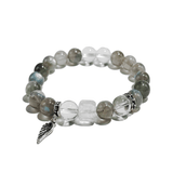 Guardian Wing Bracelet – Labradorite & Clear Quartz - ASTROSOUL