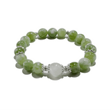 Jade Harmony – Green Jade & Moonstone crystal Bracelet - ASTROSOUL