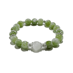 Jade Harmony – Green Jade & Moonstone crystal Bracelet - ASTROSOUL
