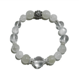 Moonlight Serenity – Moonstone & Clear Quartz Crystal Bracelet - ASTROSOUL