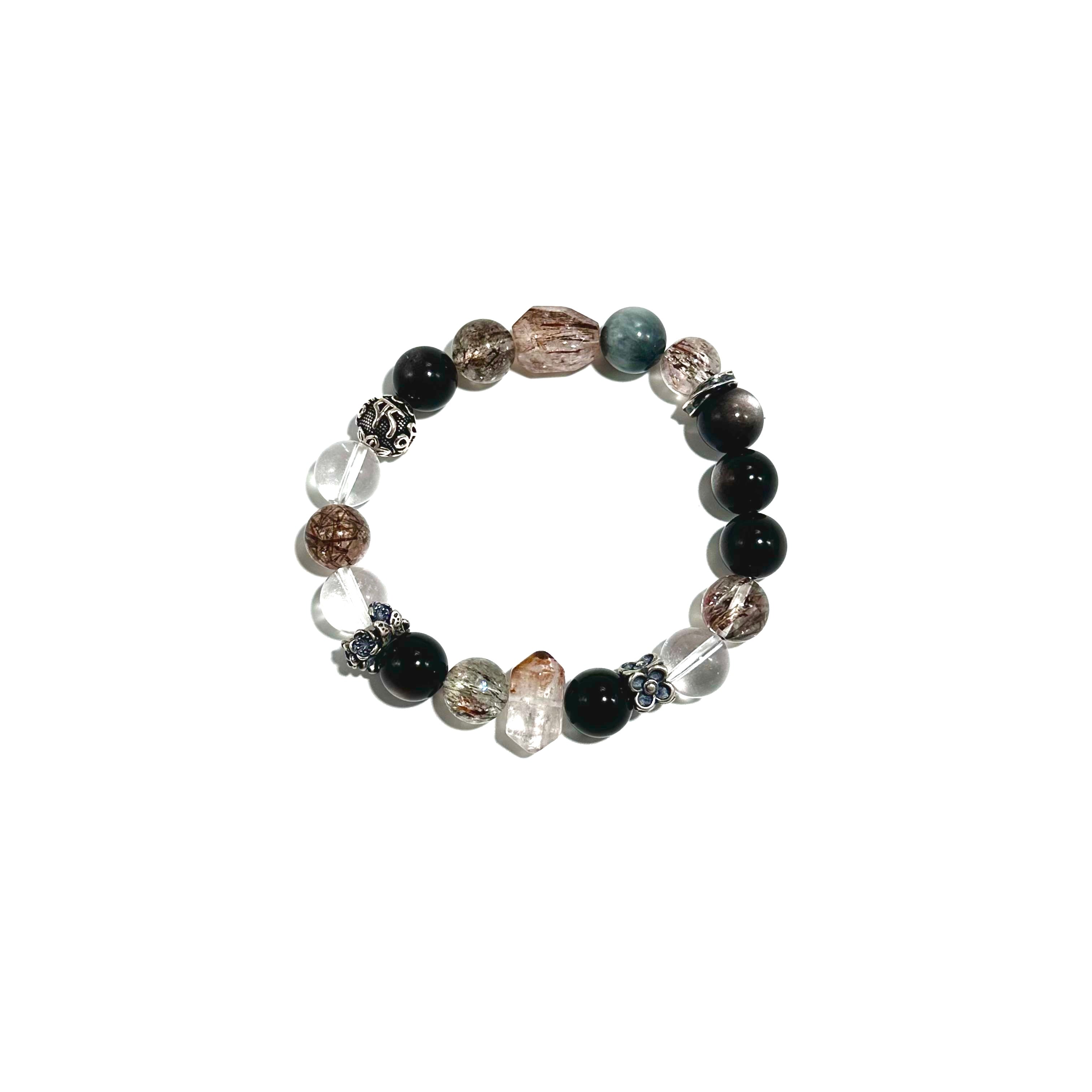 BlackOnyx, Morganite & Rutilated Quartz - ASTROSOUL