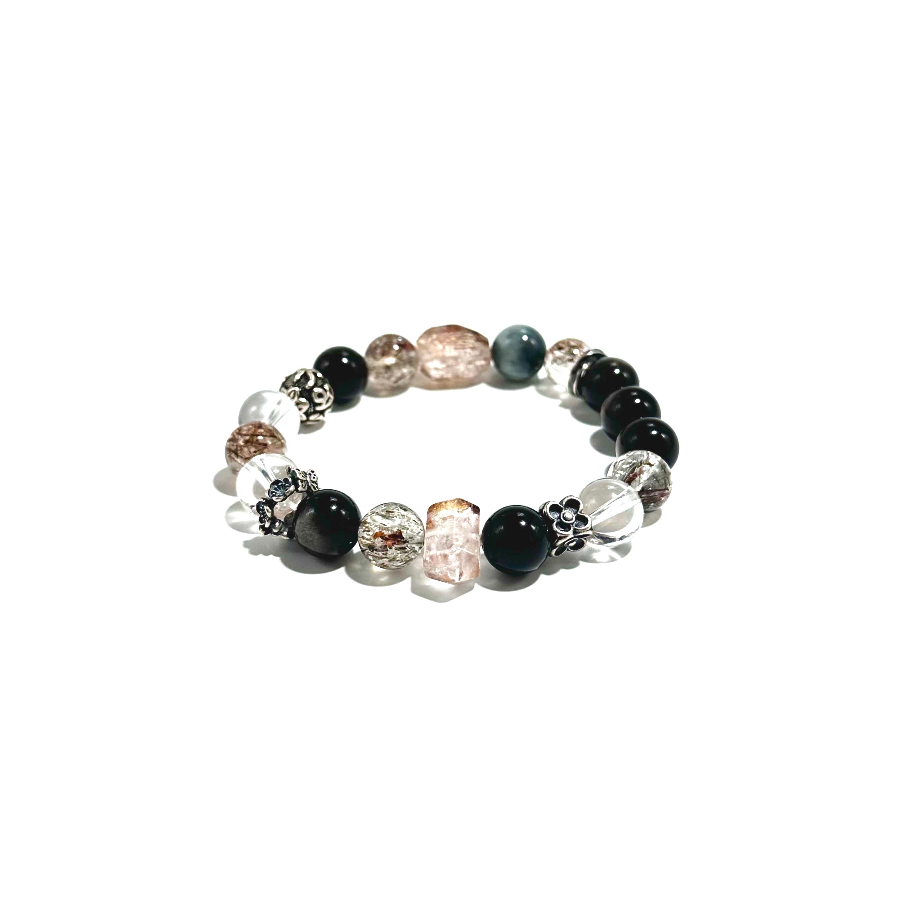 BlackOnyx, Morganite & Rutilated Quartz - ASTROSOUL