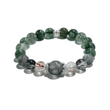 Nature Shield – Green Rutilated Quartz crystal Bracelet - ASTROSOUL