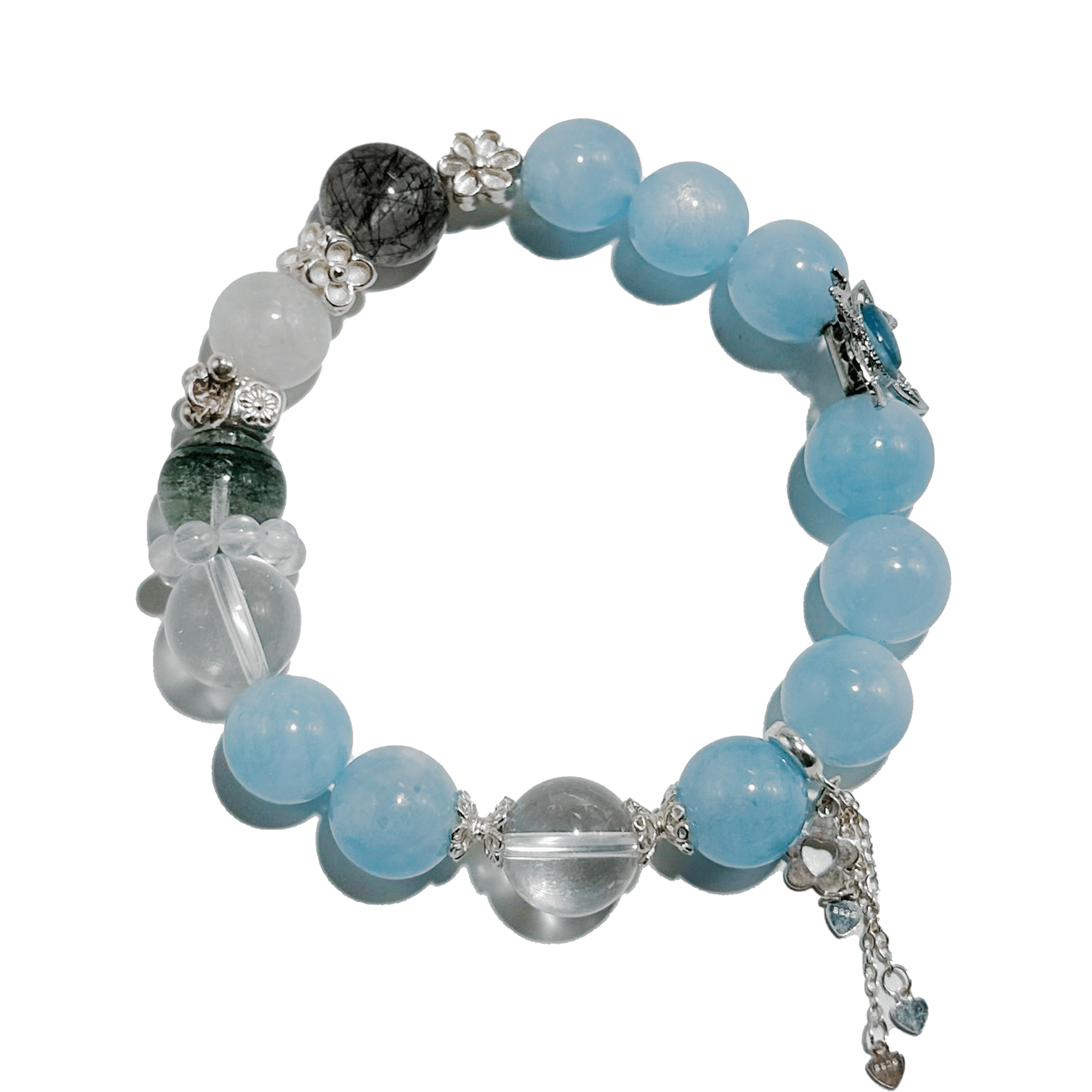 Ocean Guardian – Aquamarine & Mixed Gem crystal Bracelet - ASTROSOUL