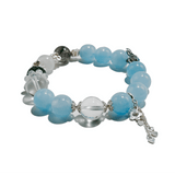 Ocean Guardian – Aquamarine & Mixed Gem crystal Bracelet - ASTROSOUL
