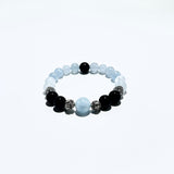 Ocean Shield – Aquamarine & Black Onyx Bracelet - ASTROSOUL